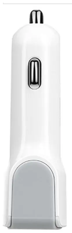 Încărcător auto Hoco Z23 Grand style + cablu Lightning (White)