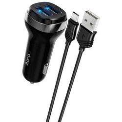 Incarcator auto Hoco Z40 Superior + Micro USB (Black)