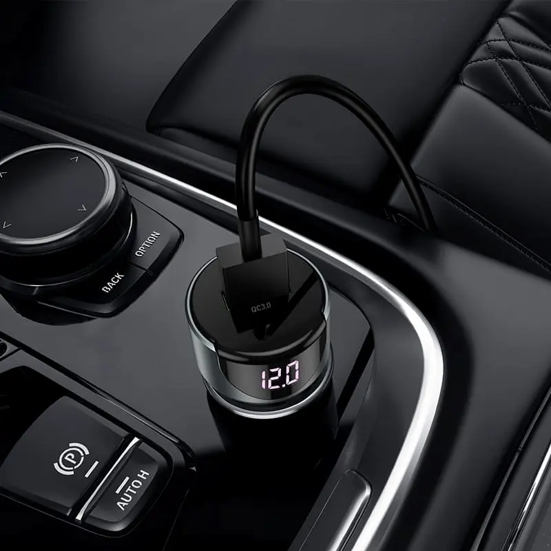 Автомобильное зарядное устройство Hoco Z42 Light Road (Gray)