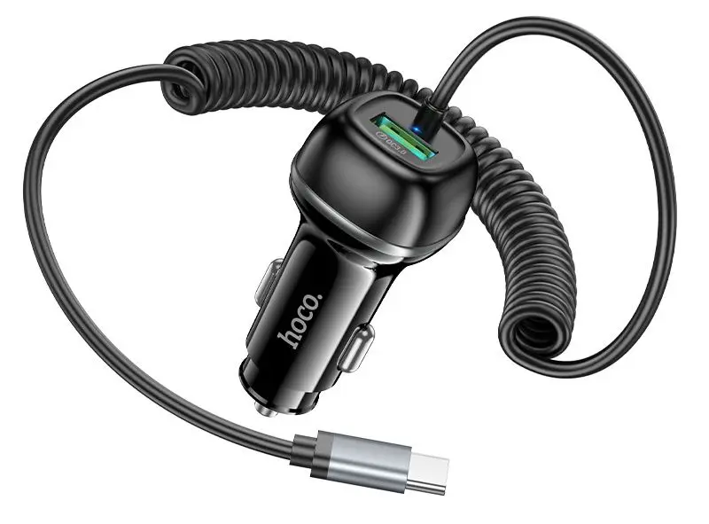 Incarcator auto Hoco Z58B Rank (Black)