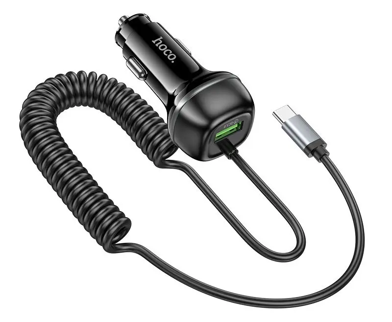 Incarcator auto Hoco Z58B Rank (Black)