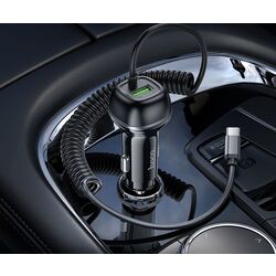 Incarcator auto Hoco Z58B Rank (Black) Thumb