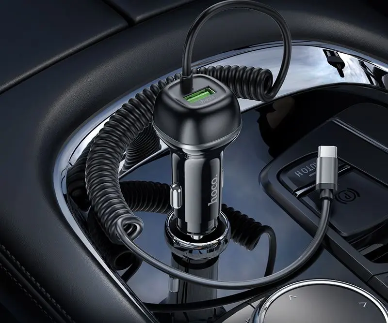 Incarcator auto Hoco Z58B Rank (Black)