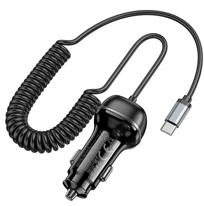 Incarcator auto Hoco Z58B Rank (Black)