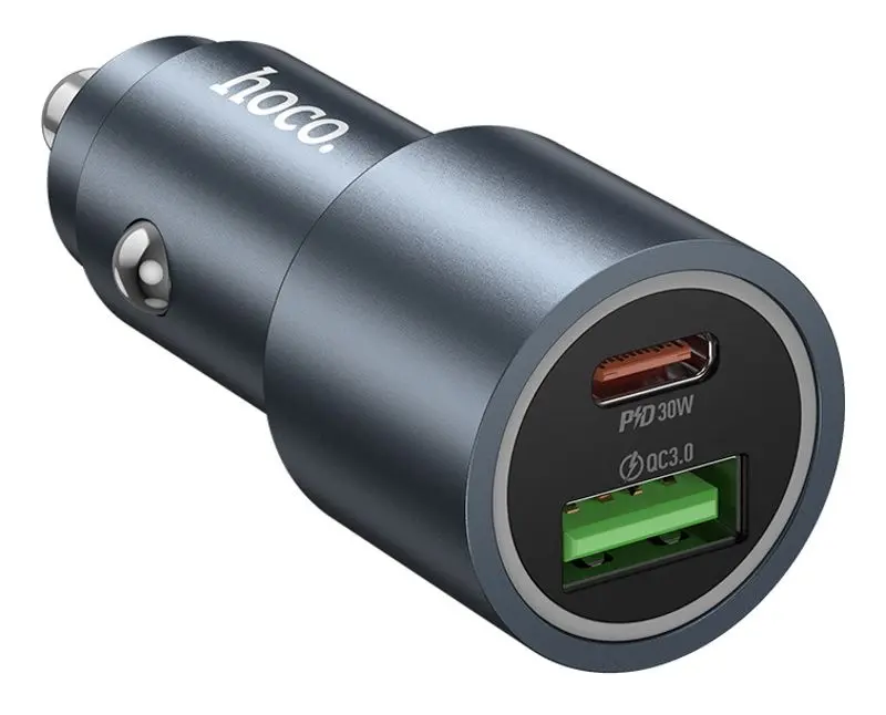 Incarcator auto Hoco Z60 Bloom (Metallic Grey)