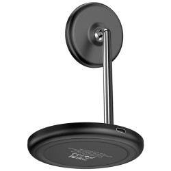 Incarcator fara fir 2in1 Hoco S23 Volant (Black) Thumb