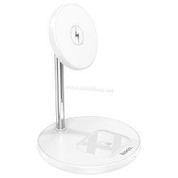Incarcator fara fir 2in1 Hoco S23 Volant (White)