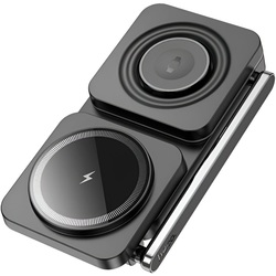 Incarcator fara fir 3in1 Hoco CQ10 Consuelo (Black) Thumb