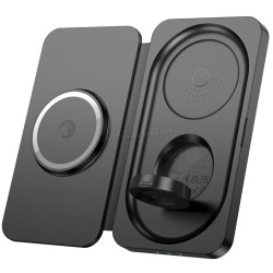 Incarcator fara fir Hoco 3in1 CQ13 Triumph (Black)