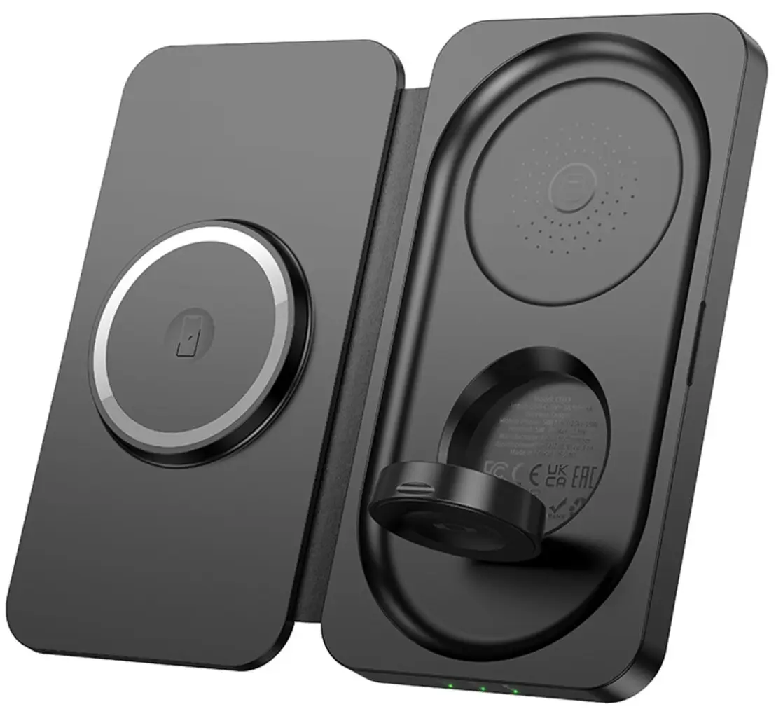 Incarcator fara fir Hoco 3in1 CQ13 Triumph (Black)