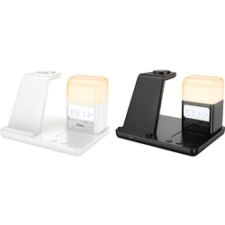 Беспроводное зарядное устройство 3в1 Hoco CQ9 Crown (Black) Thumb