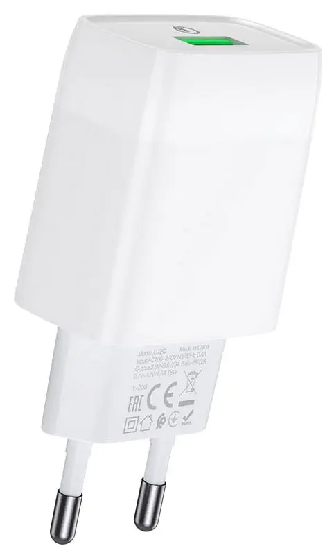 Incarcator Hoco C72Q Glorious (White)