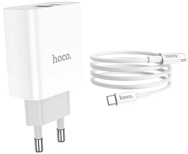 Зарядное устройство Hoco C80A Rapido + Type-C cable (White)