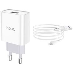 Incarcator Hoco C81A Asombroso Lightning (White) Thumb