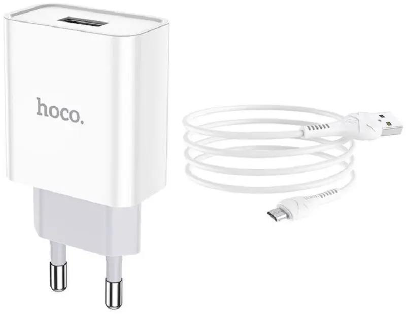 Incarcator Hoco C81A Asombroso + Micro-USB cable (White)