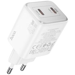 Incarcator Hoco N42 Elogiado PD45W (White) Thumb