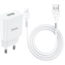 Încărcător Hoco N9 Especial + cablu Lightning (White)