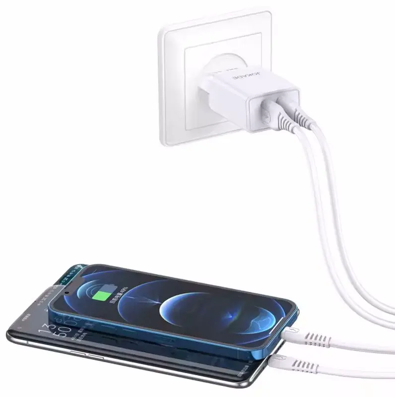 Incarcator Jokade JB024-2 + USB-A to Type-C 1m (White)