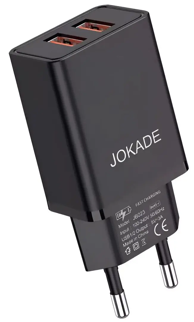 Incarcator Jokade JB024-3 + USB-A to Lightning 1m (Black)