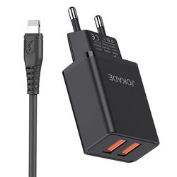 Incarcator Jokade JB024-3 + USB-A to Lightning 1m (Black) Thumb