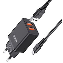 Incarcator Jokade JB024-3 + USB-A to Lightning 1m (Black)