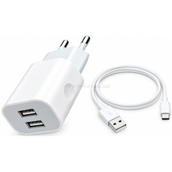 Зарядное устройство Jokade Yiyue + кабель USB Type-C (White)