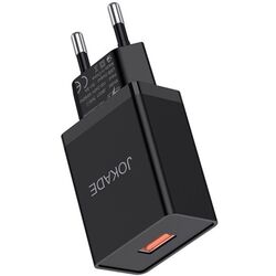 lncarcator + cablu USB to Lightning Jokade JB022 (Black) Thumb