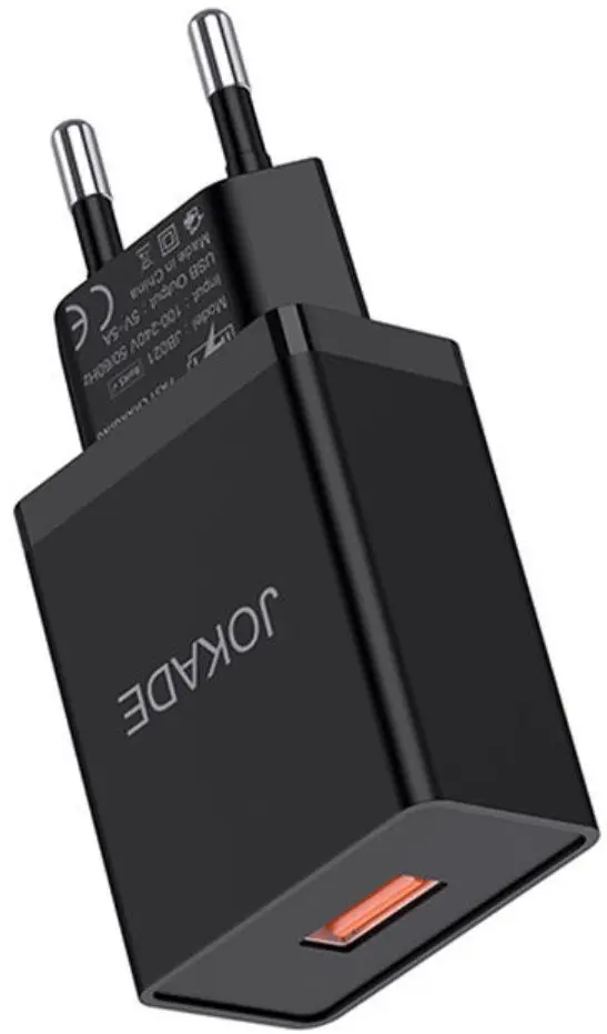 lncarcator + cablu USB to Lightning Jokade JB022 (Black) - 2