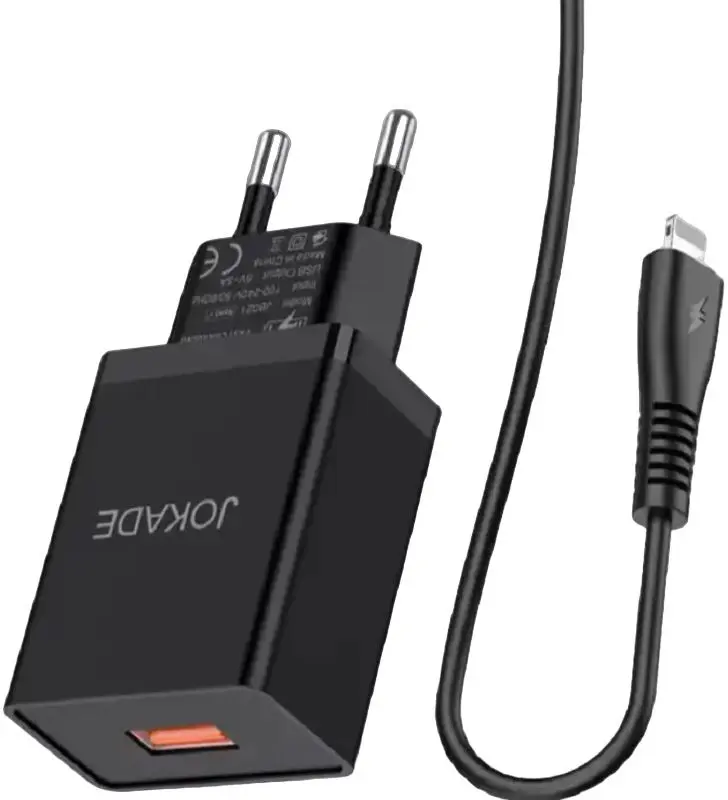 lncarcator + cablu USB to Lightning Jokade JB022 (Black) - 4