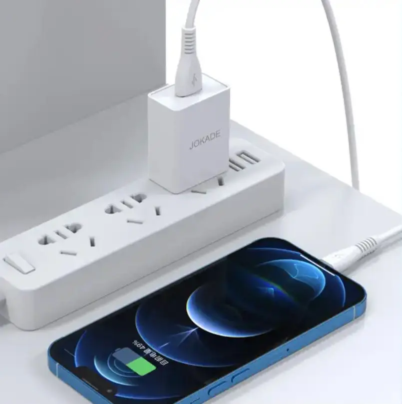 lncarcator + cablu USB to Micro-USB Jokade JB022 (White) - 3