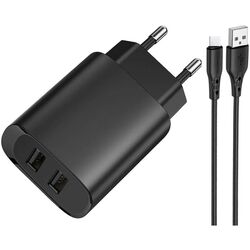 lncarcator + cablu USB to Type-C Jokade Yiyue (Black)
