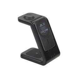 Incarcator fara fir + acumulator extern 3in1 RivaCase VA4917 Magsafe (Black)