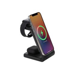 Incarcator fara fir + acumulator extern 3in1 RivaCase VA4917 Magsafe (Black) Thumb