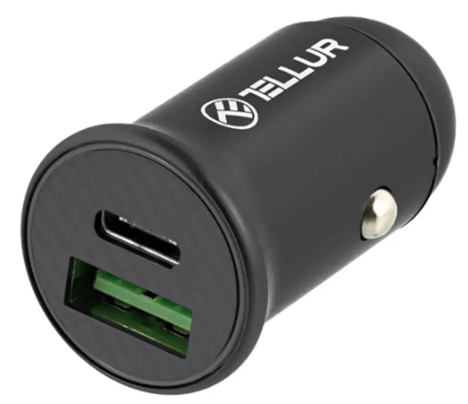 Автомобильное зарядное устройство Tellur FCC7 (Black)