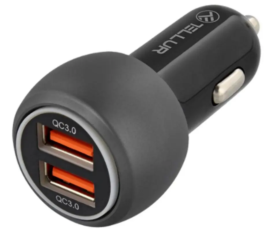 Автомобильное зарядное устройство Tellur FCC8 (Black)