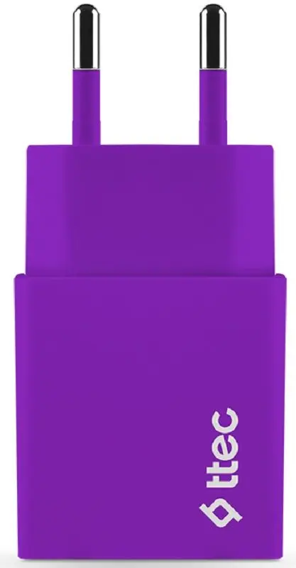 lncarcator + cablu USB to Lightning Ttec Smart Travel (Purple) - 2