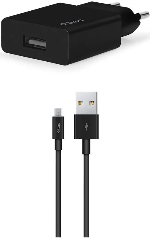 Зарядное устройство + кабель USB to Micro USB Ttec Smart Travel (Black)