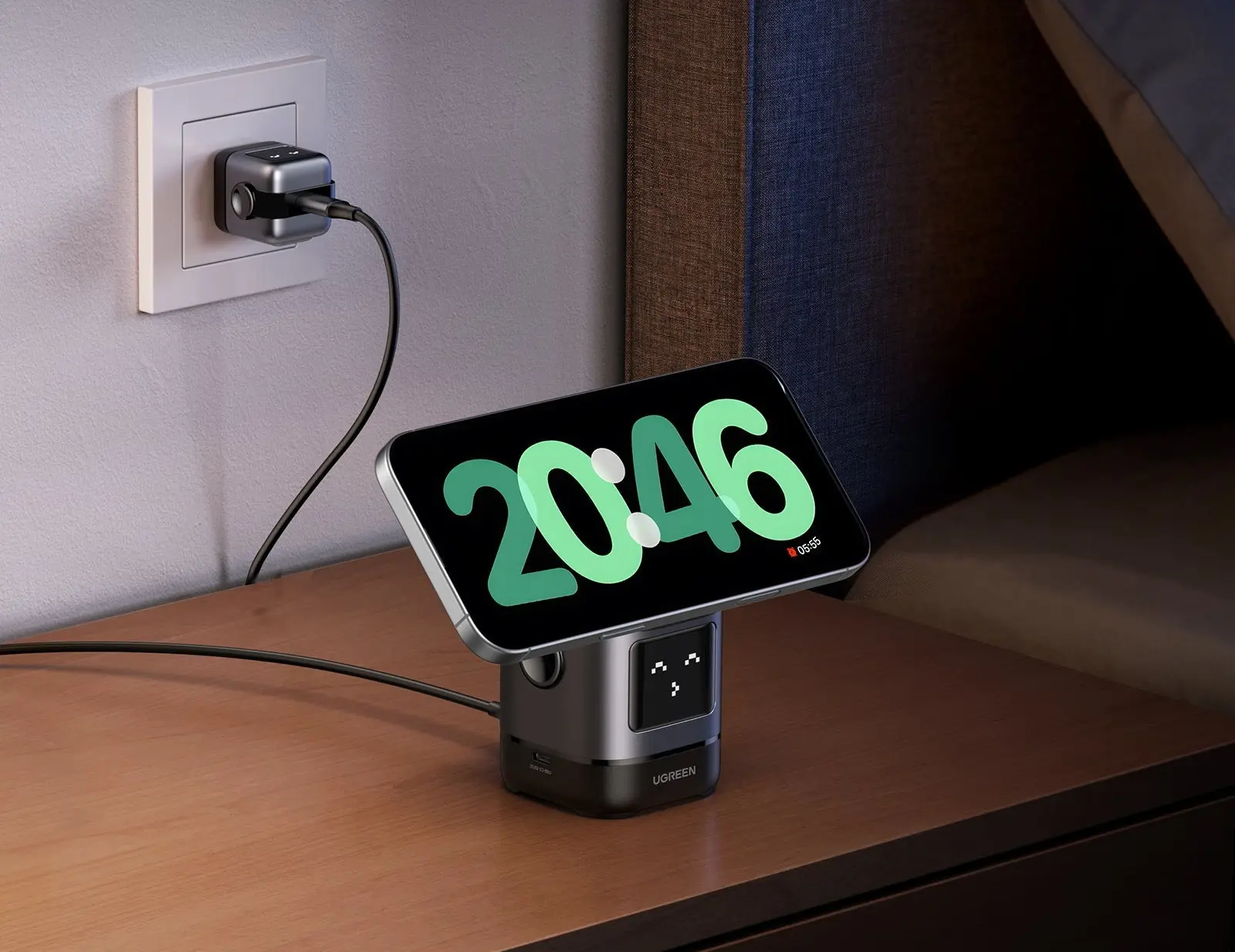 Incarcator fara fir 2in1 Ugreen 45775 (Grey)