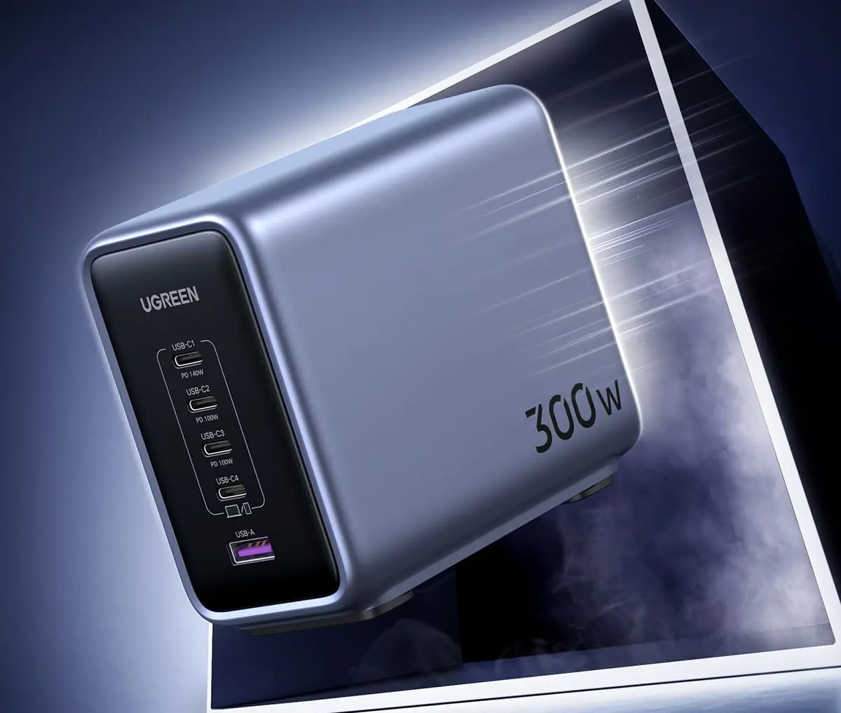 Зарядное устройство Ugreen Nexode CD333 (Space Gray) - 3