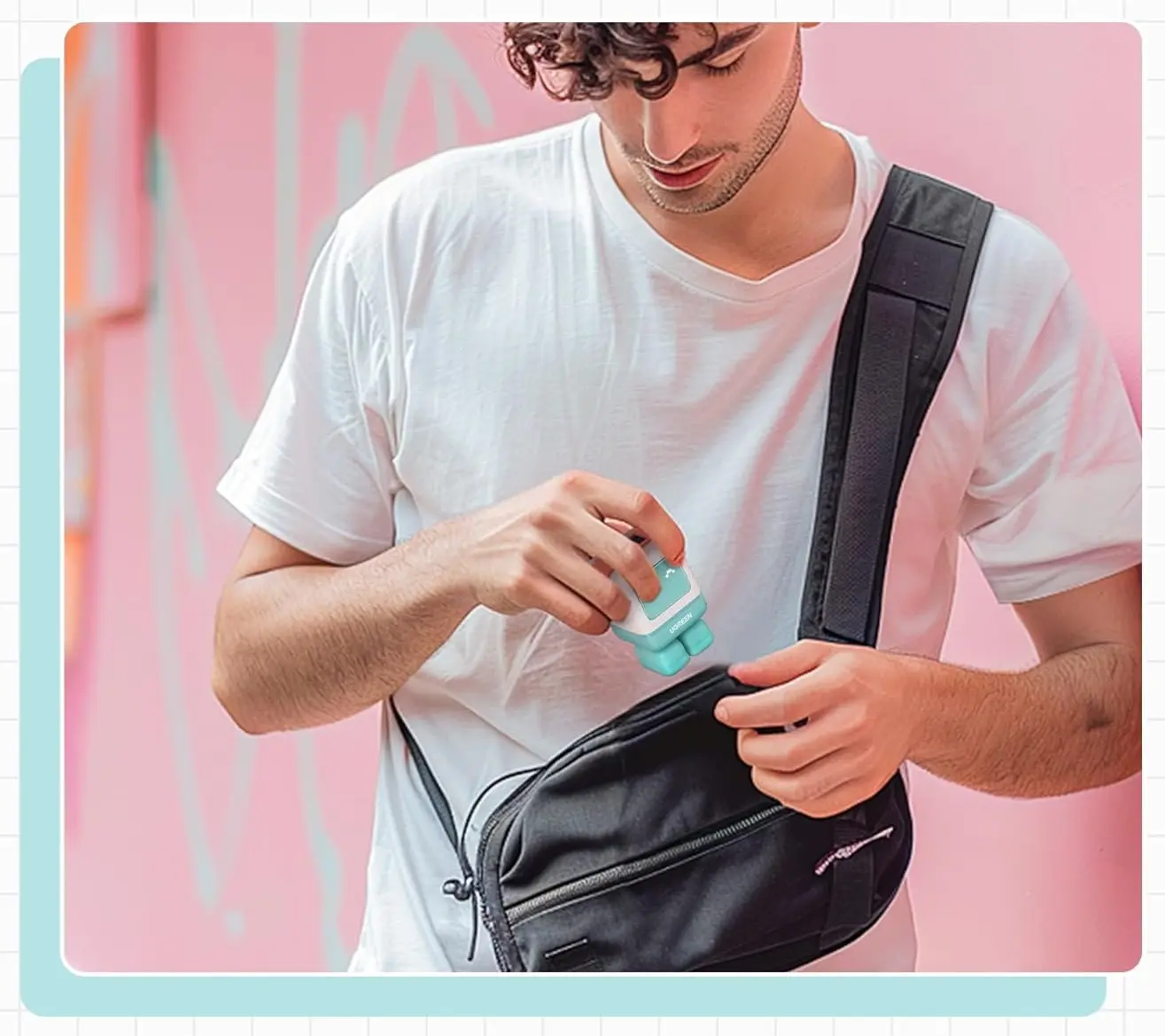 Incarcator Ugreen Uno 35855 (Pink/Blue) - 3