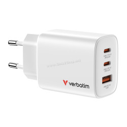 Зарядное устройство Verbatim Essentials GaN (White)