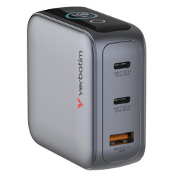 Зарядное устройство Verbatim Mini GaN Charger with Display (Black) Thumb