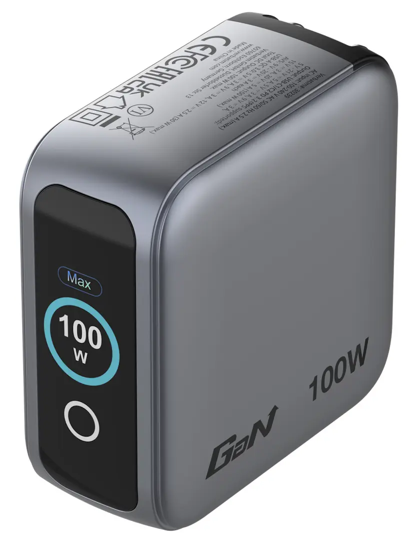 Зарядное устройство Verbatim Mini GaN Charger with Display (Black)