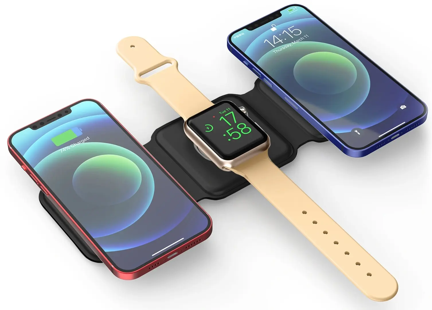 Incarcator fara fir 3in1 Wiwu M6 (White)