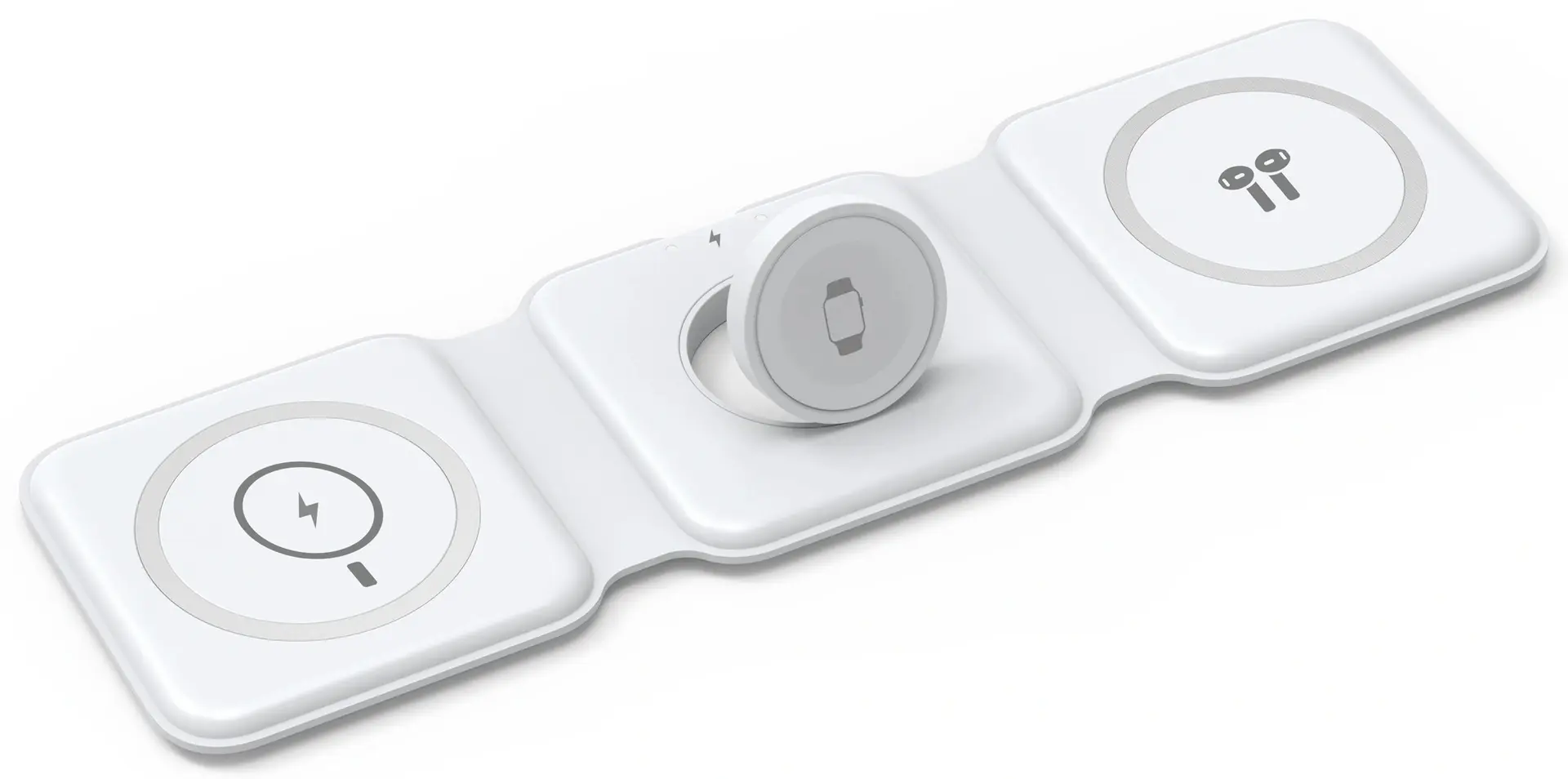 Incarcator fara fir 3in1 Wiwu M6 (White)