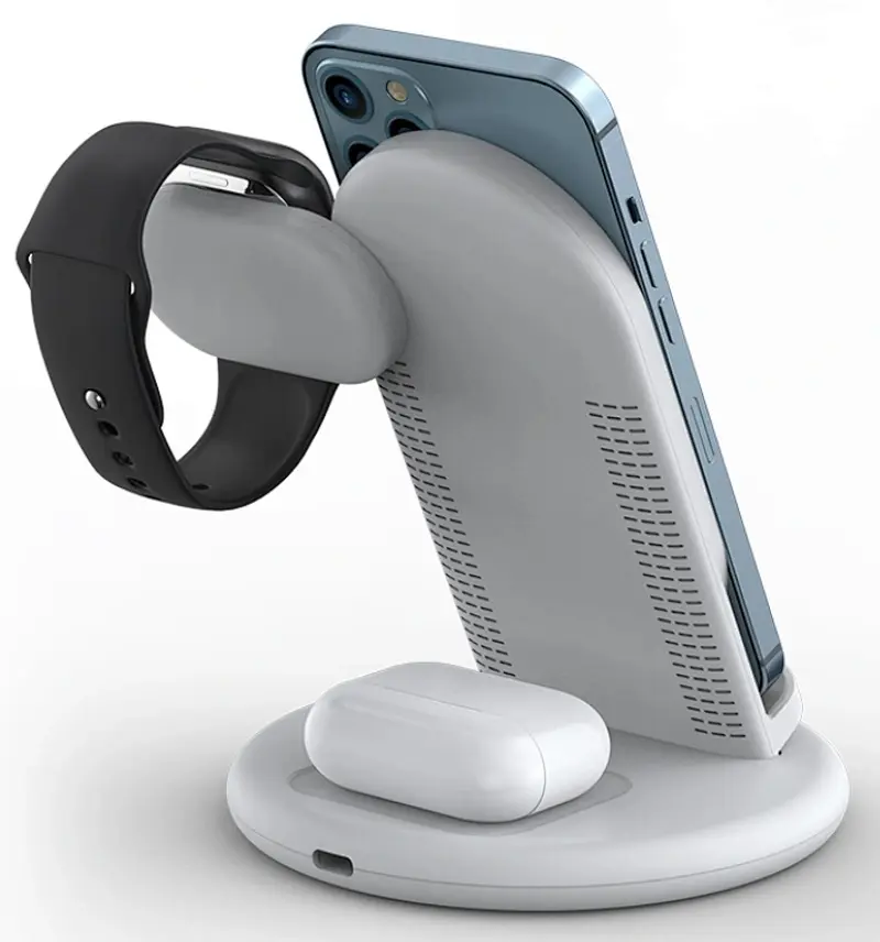 Беспроводное зарядное устройство 3в1 Wiwu Power Air (White)