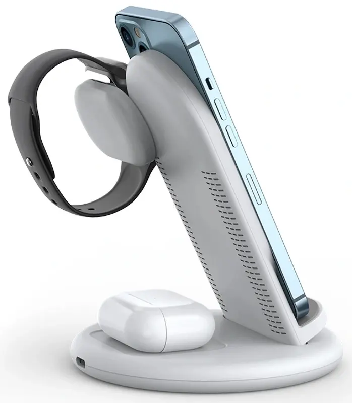 Беспроводное зарядное устройство 3в1 Wiwu Power Air (White)