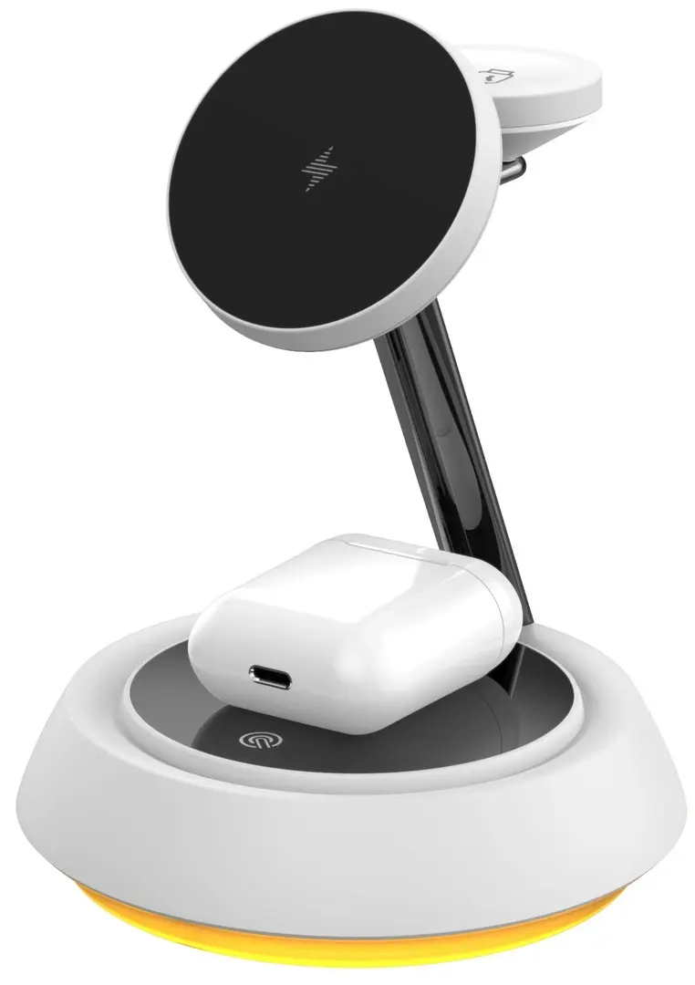 Incarcator fara fir 3in1 Wiwu Wi-W002 (White)