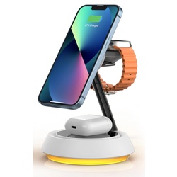 Incarcator fara fir 3in1 Wiwu Wi-W002 (White) Thumb