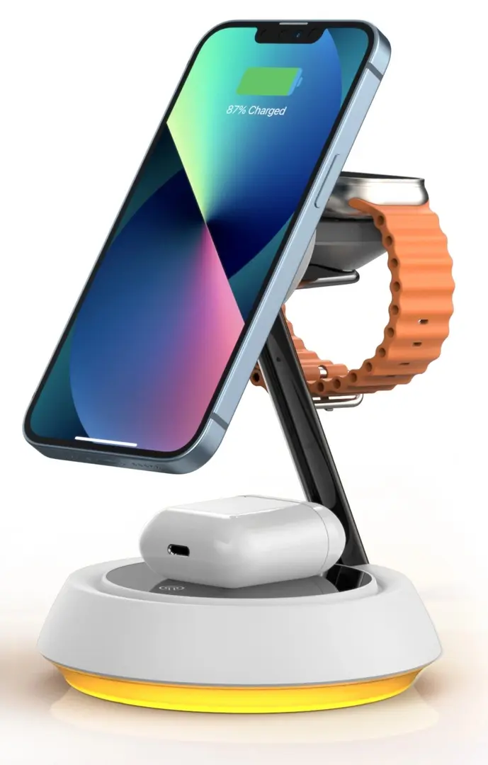 Incarcator fara fir 3in1 Wiwu Wi-W002 (White)